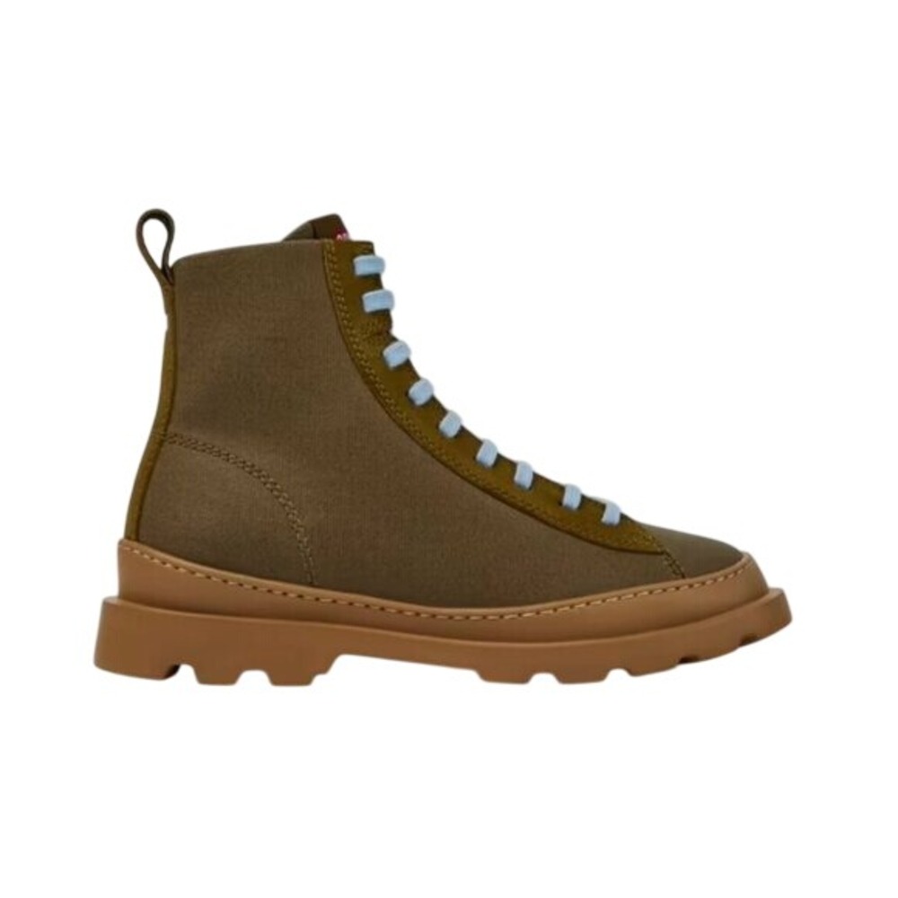 Camper Brutus Organic Cotton & Leather Boots Green 35 (US‎ 5)